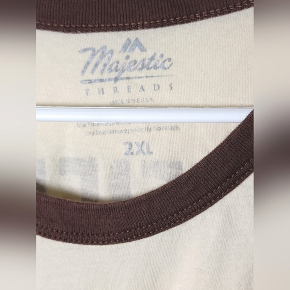 Men's Cleveland Browns Brownie Baker Mayfield Raglan T-shirt, Size 2XL - Picture 4 of 4